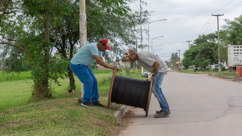 Eres Chaco Sáenz Peña El Municipio avanza con la ampliación de red