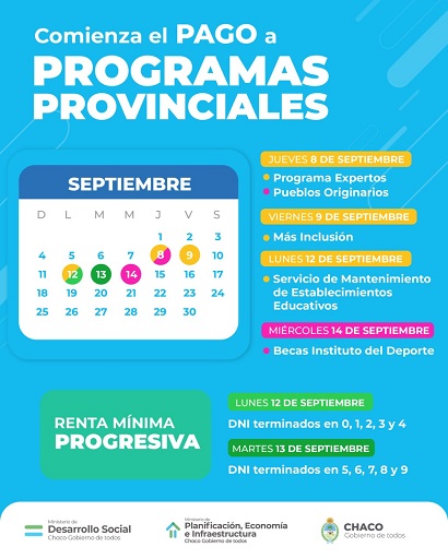 Eres Chaco Se pagar la pr xima semana los programas especiales