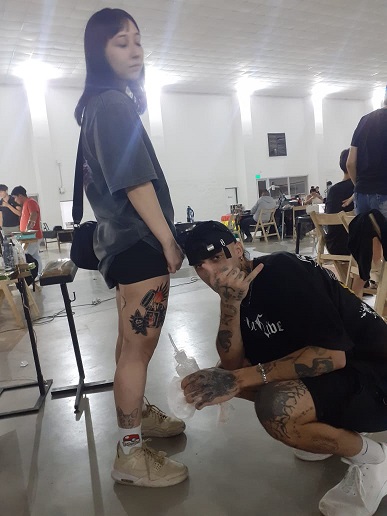 Eres Chaco S enz Pe a Arranc la 5 Expo Tattoo Solidaria